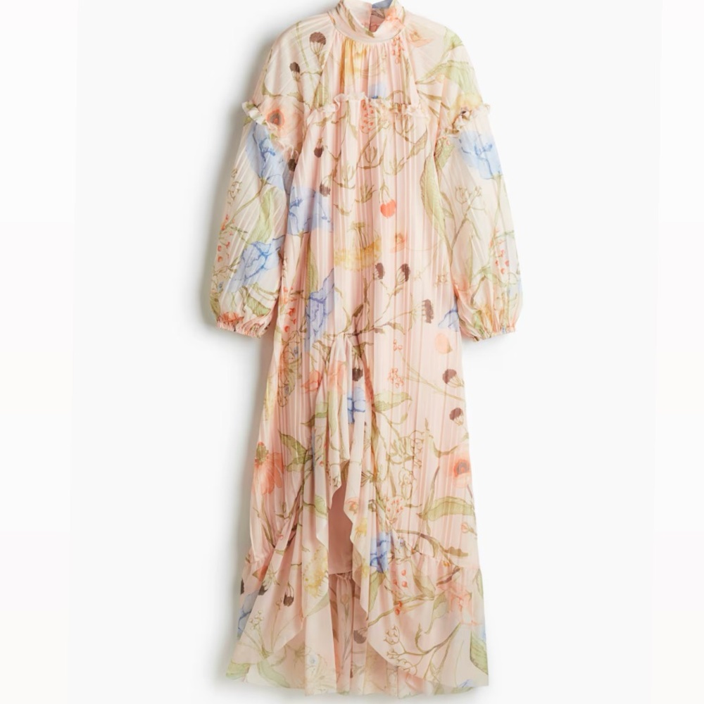 Floral Long Sleeve Maxi Dress